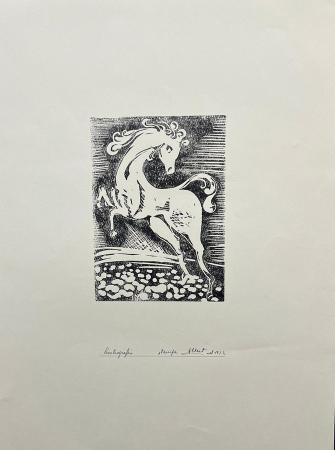 Quadro di  Mantelli  Cavallo - litografia carta 